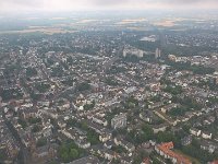 Nordsee 2017 Joerg (1)  Über Bonn mit Blick Richtung Beuel-Mitte, links unten der Rhein, das Gebäude in der Mitte ist das Bundeszentralamt für Steuern
